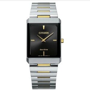 Citizen Eco Drive Stilleto Silver & Gold Tone Watch